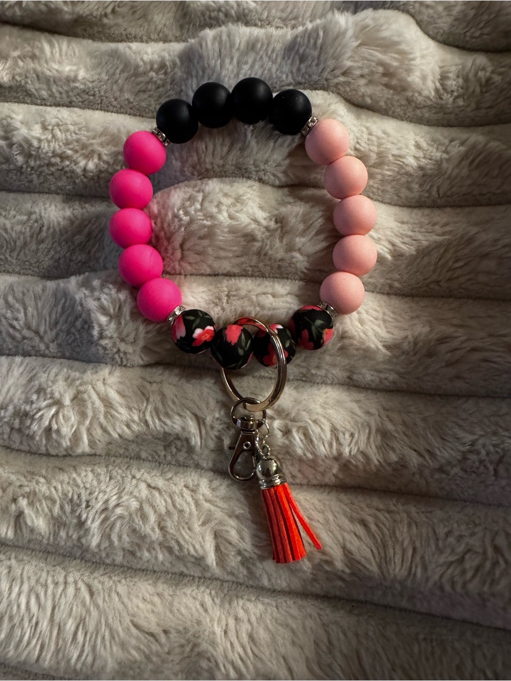 Beaded Wristlet Keychain